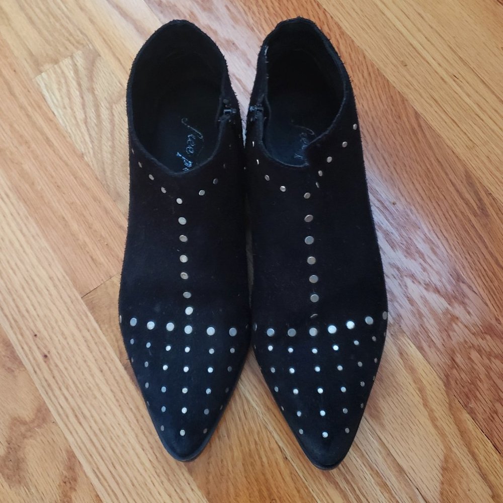 Free People Chic Aquarian Suede Studded Ankle Boot